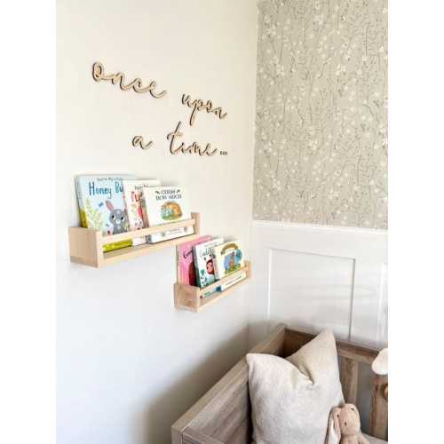 Once upon a time nursery cut out | Nursery wall signs | Story corner | Baby room | Bedroom decor | Playroom | Birch wood wall sign