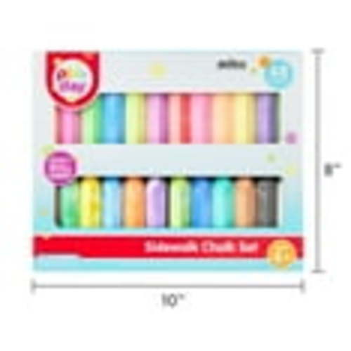 Play Day Sidewalk Chalk Set, 48 Pieces, 24 colors