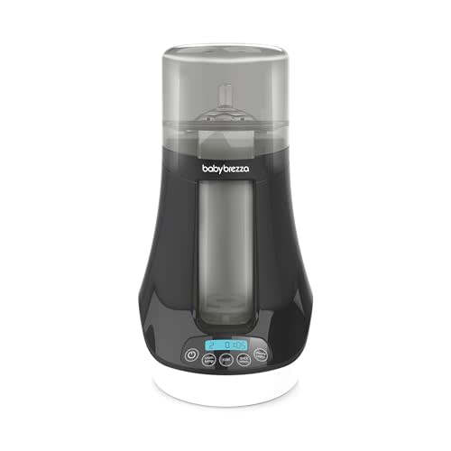 Baby Brezza Fast Baby Bottle Warmer - Baby Milk + Breastmilk Warmer Defroster 2 Unique Temperatures for Breastmilk + Formula - Universal Fit for All Bottles, Bags + Jars