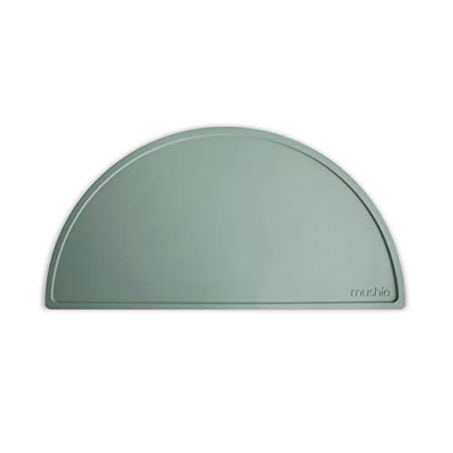 mushie Silicone Placemat for Kids | BPA-Free Non-Slip Design (Cambridge Blue)
