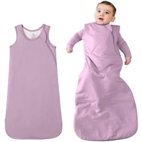 Unisex Viscose Made from Bamboo Baby Sleep Sack TOG 1.0, 2-Way Zipper YKK, Wearable Blanket Baby Sleeping Bag