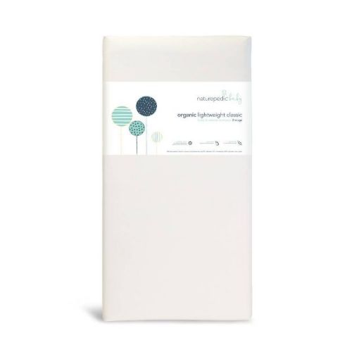 Naturepedic Certified Organic Cotton Classic Baby Crib & Toddler Mattress–lightweight-2-stage