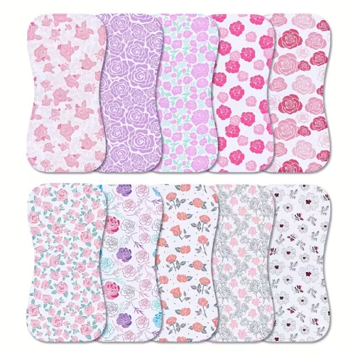 10 pack burp cloths baby boys girls baby burp cloth baby - Temu