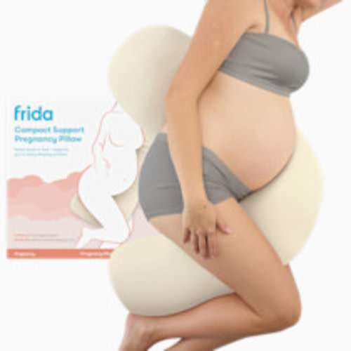 Frida Mom Compact Support Pregnancy Pillow - Ivory