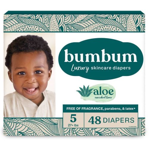 Bumbum Luxury Skincare Disposable Diapers - Size 5 - 48ct