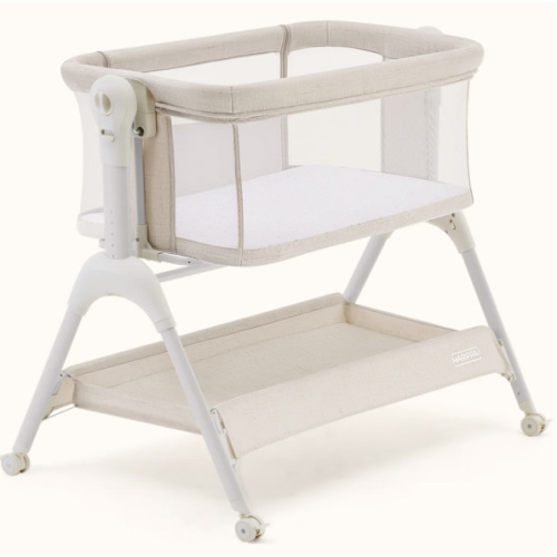 HARPPA Cuddly Sway | 3-in-1 Rocking Baby Bassinet & Bedside Sleeper with Anti-Reflux Mattress for Newborns | Attaches to Bed, Adjustable Height, Tool-Free Setup, Portable Wheels, CPSC Certified, Gentle Rocking Motion | Ideal for Infants, Safe Co-Sleeping