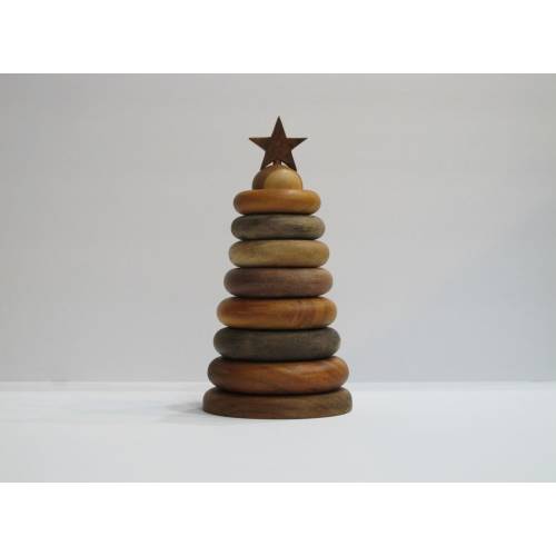Wooden Baby Stacking Rings | Eco Friendly Wooden Toys | Wooden Ring Stacker | Montessori Toys | Baby Nursery Decor | Wooden Baby Toy