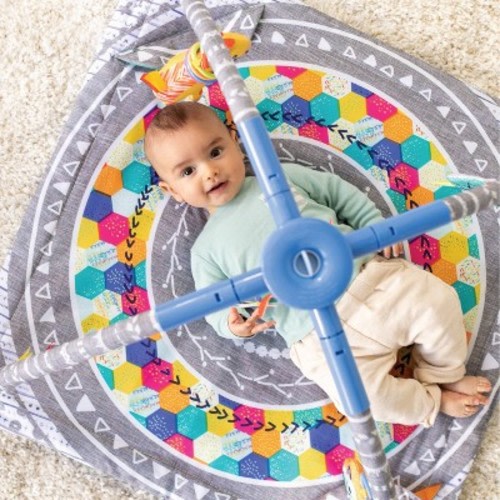 Infantino 4-in-1 Twist & Fold Musical Mobile Activity Gym: Mosaic Design