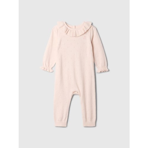 Baby Sweater One-Piece in barely pink, size: Up To 7lb