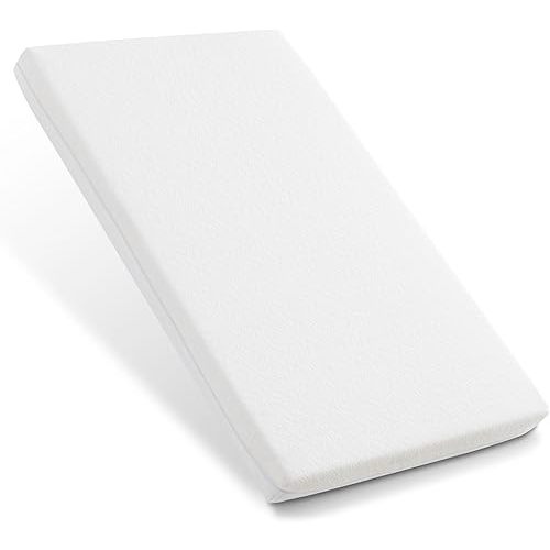 NeoBorn Pack and Play Mattress, 38 x 26 Pack N Play Mattress for Babies and Toddlers, Dual Sided Comfort Gel Memory Foam Mattress with Removable Breathable Soft Tencel Cover