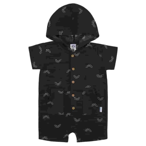 Gerber Baby Boy Short Sleeve Hooded Romper, Sizes Newborn - 24 Months