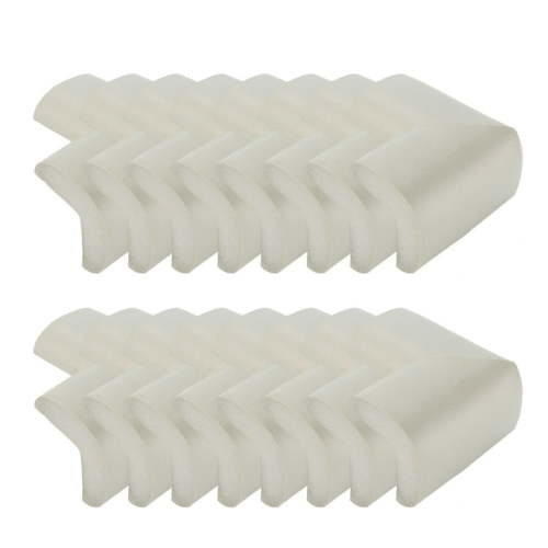 Soft Babies Proofing Corner Guards & Edge Protectors - Pre-Taped Table Corner Protector, Child Safety Furniture Bumper, Sharp Corner Cushions, 16 Pack, Grey