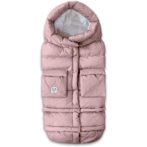 7AM Enfant Stroller Blanket 212 - Adjustable Baby Car Seat Zipped Blanket for Babies Winter, Unisex Multi Purpose Fleece Lined Warm Hooded Toddler Footmuff Water Repellent | (6M - 4T)