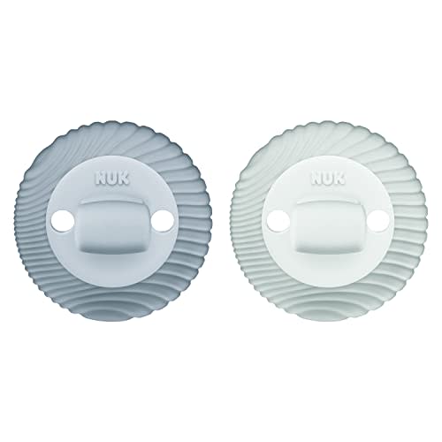NUK for Nature Comfy Duet 100% Silicone Soother 2-in-1 Pacifier and Teether