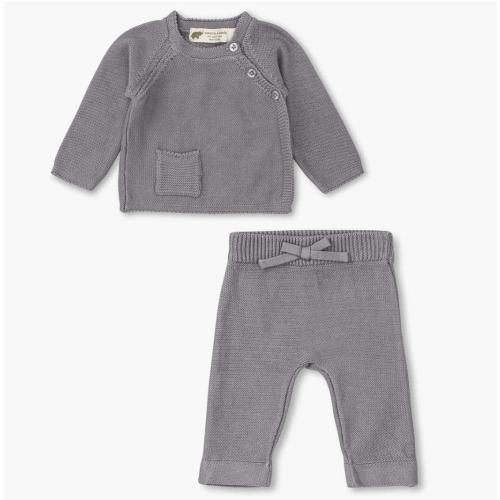 Organic Baby, Toddler, & Kids Clothes - Little Darling Knit Top + Bottom - Monica+Andy