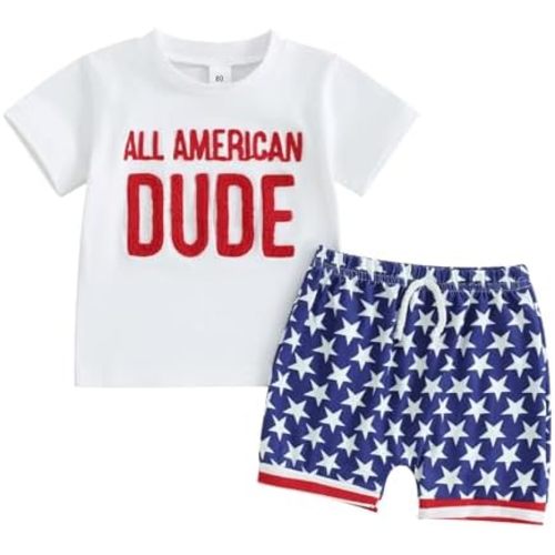 Toddler Baby Boy Summer Outfit Short Sleeve T Shirt Top Casual Shorts Set Infant Newborn Clothes 6 12 18 24 Month 2T