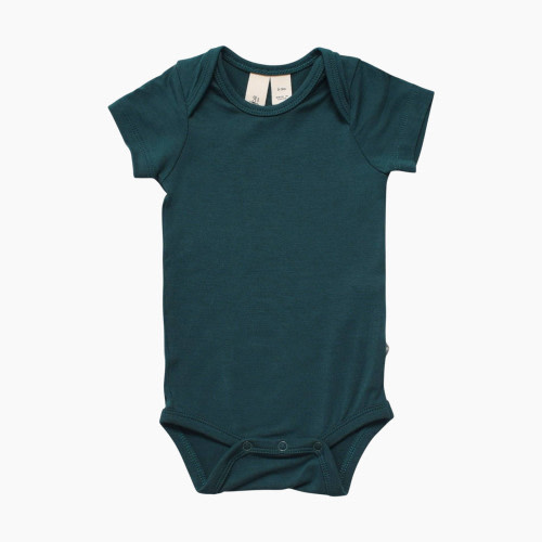 Kyte Baby Short Sleeve Bodysuit - Emerald, 6-12 Months