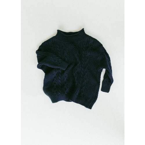 Cable Knit- Navy