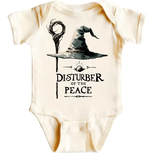 Halfling Onesie, Disturber of the Peace baby bodysuit, Nerdy Baby Gifts, Hobbit Door, One Ring Baby, Hobbit Baby