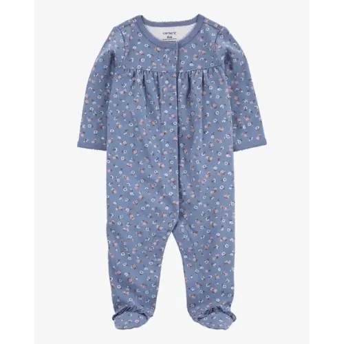 Baby Floral Snap-Up Cotton Sleep & Play Pajamas - Carter's | Carter's