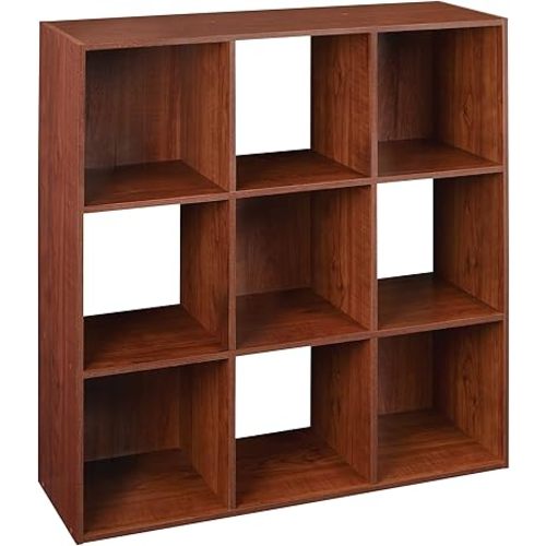 ClosetMaid 4105 Cubeicals Organizer, 9-Cube, Dark Cherry