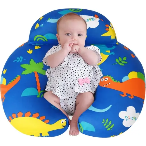 Nursing Pillow for Breastfeeding, Breastfeeding Pillows for More Support for Mom and Baby, Machine Washable, Dark Blue