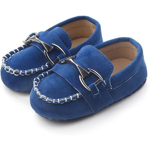 Infant Boys and Girls Oxford Shoes PU Leather Loafers Dress Shoes are Suitable for Crawling, Wedding Dress, Birthday Parties and Any Occasion