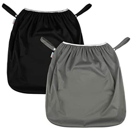 ALVABABY Reusable Diaper Pail Liner for Cloth Diaper,Rubbish Bag,Laundry,Kitchen Garbage Cans (Black Grey, Small Size：5 Gallon) LLS-B2629-US