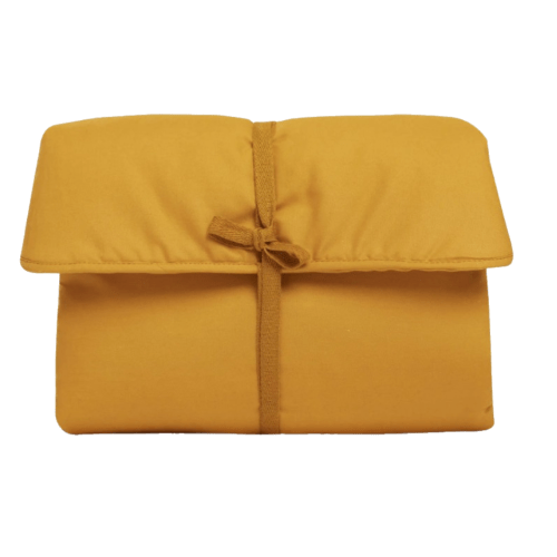 Organic Cotton On The Go Portable Changing Pad Harvest Gold — Root to Leaf