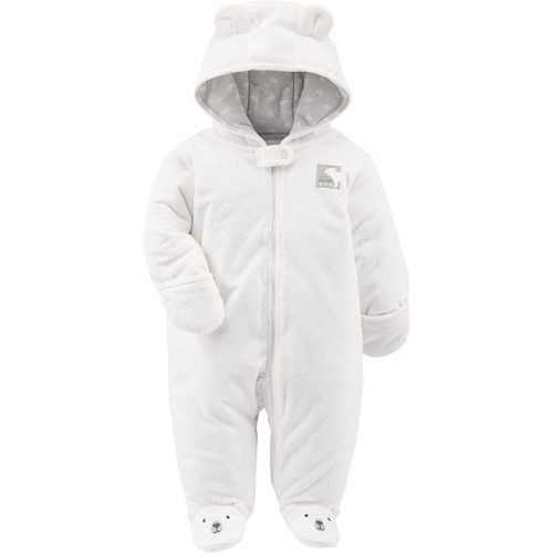 Simple Joys by Carter's Baby Girls' Fleece Footed Jumpsuit Pram