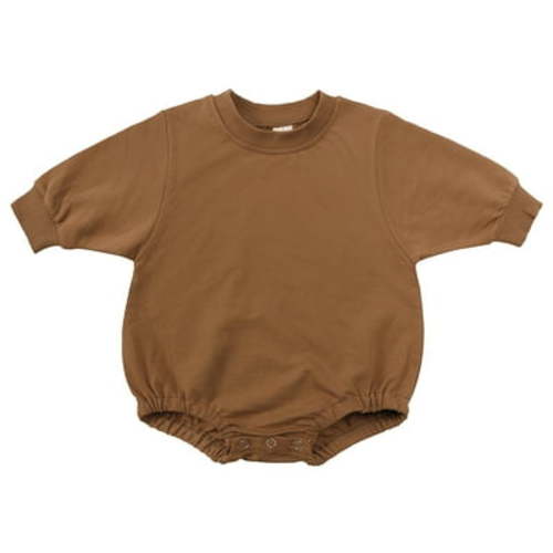 Toddler Solid Color Outfits Girls Boys Sweatshirt Tops Romper Cute Clothes Children Streetwear