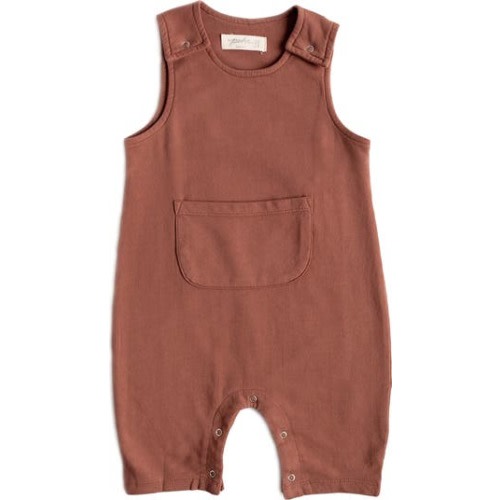 Organic Cotton French Terry Overalls, 3-6M