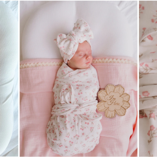Swaddle Set | Paisley Peony – Little and Fern