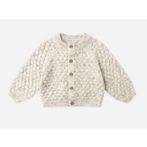 Bubble Knit Cardigan || Natural Confetti – Quincy Mae