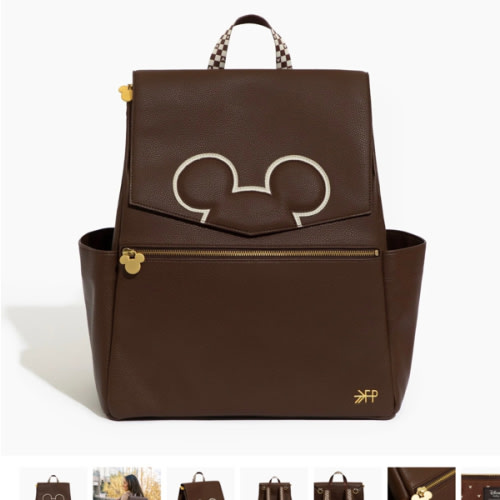 Disney Mocha Mickey Mouse Classic Diaper Bag II | Vegan Leather Diaper Bag Backpack – Freshly Picked