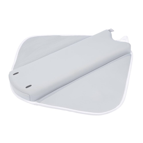 Ubbi Cushioned Elbow Rest, Non-Slip, Baby and Toddler Bath Time Must Have Accessory for Parents, Included Pockets for Bath Supplies Storage, Gray Stingray