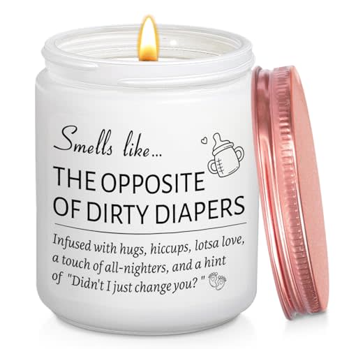 New Parents Candle Gifts for Couples, New Mom Dad Soon to Be Parents Gift for First Fathers Mothers Day Gender Reveal Gifts, Pregnancy Announcements for Grandparents Husband Lavender Scented Candle