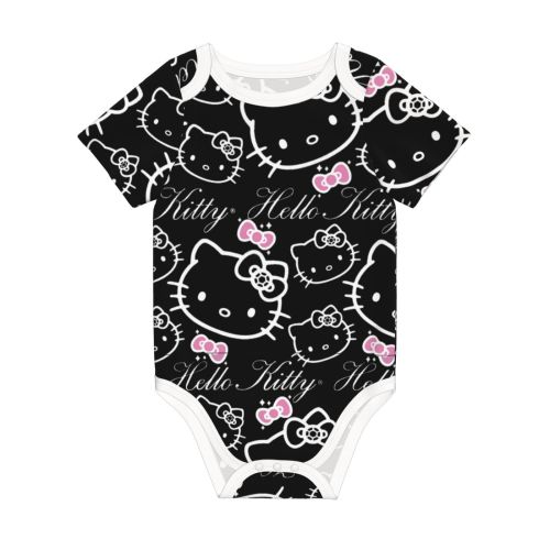 Hello Kitty Baby Romper 0-2 Years Short Sleeve Babysuits Boy Girl Babies Jumpsuit Newborn Climbing Clothes-9 Month