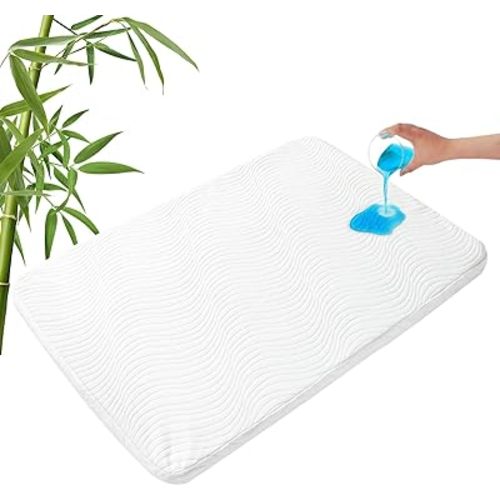 Pack and Play Mattress 38" x 26", Pack N Play Mattress Topper Pad with Removable and Washable Cover, Waterproof Pad for Baby & Toddlers