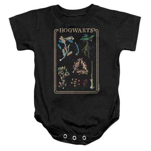 Harry Potter Gradient Spellbook Unisex Infant Snap Suit for Baby, Black, Small