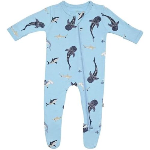 KYTE BABY Unisex Zipper Closure Footies, Rayon Made From Bamboo, 0-24 Months