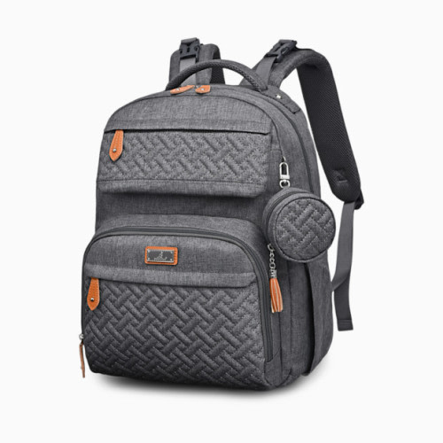 Babbleroo Travel Diaper Bag Backpack - Dark Grey
