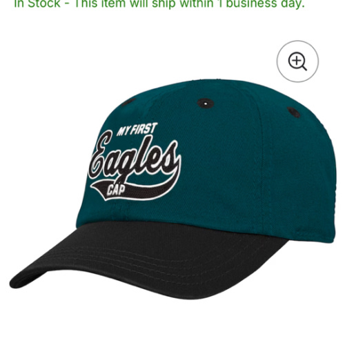 Infant Midnight Green/Black Philadelphia Eagles My First Tail Sweep Slouch Flex Hat