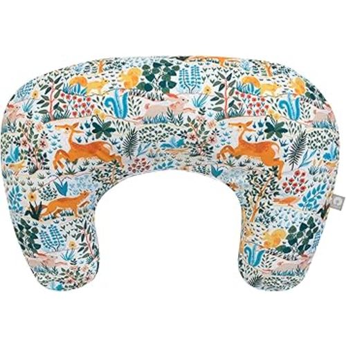 Boppy Nursing Pillow - Ergonomic Bottle & Breastfeeding Pillow with High, Firm, Large Area, Water-Repellent Cushion with Washable Cover; Baby Safety Alliance Verified - Colorful Forest Animals