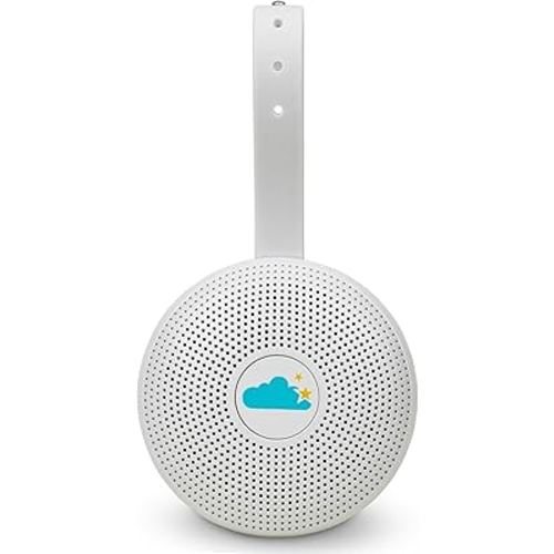 Yogasleep Hushh+ Portable White Noise Machine for Baby, 20 Soothing Natural Sounds, Wireless Charging & Speaker, Compact Size, Noise Canceling for Better Sleep, Privacy & Nursery Must Have