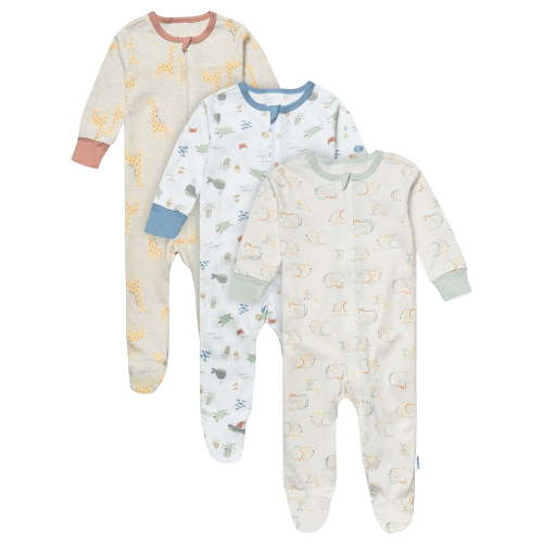 Gerber Baby Sleepers (0-3 Months) - Beige