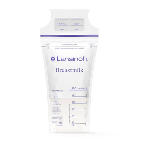 Lansinoh Breastmilk Storage Bags, 150 Count, Baby Essentials, Fast Freeze & Thaw Breast Milk Bags for Baby Bottle Feeding, Superior Strength & Stretch, 6 Ounce
