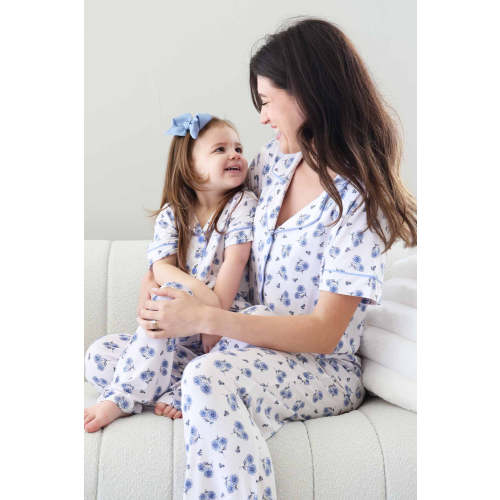 Women's Two Piece Flare Lounge Set | Sapphire Garden