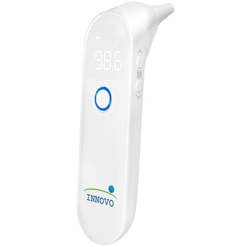 Innovo iE100B Reusable Infrared Digital Ear Thermometer, Professional Series, with Fever Alert Detection and 20x Disposable Probes
