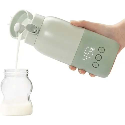 BOLOLO Portable Milk Warmer with Super Fast Charging and Cordless, Instant breastmilk, Formula or Water Warmer with 10 Ounces Big Capacity, Baby Flask for Vehicle,car,Airplane Journey